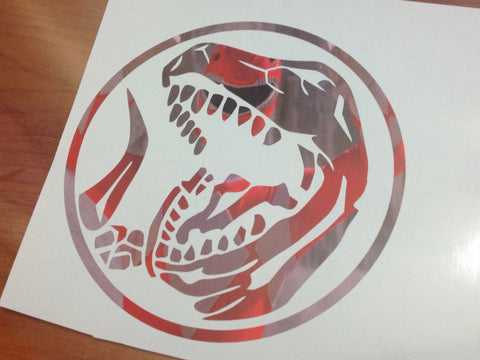 Tyrannosaurus Power Coin Decal - Special Printed Version