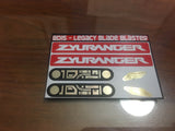 Legacy Blade Blaster Labels