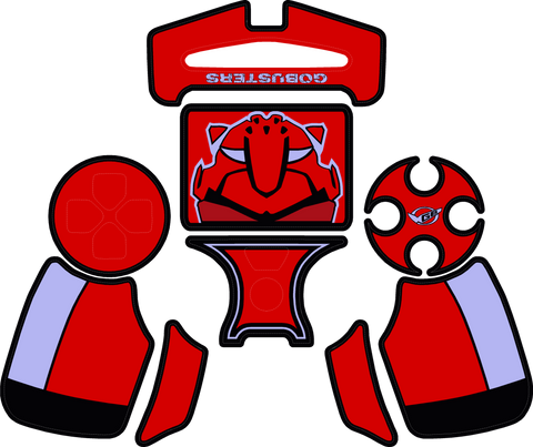 Red Buster PS4 Controller Skin