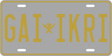 Gokai Silver License Plate