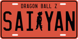 Super Saiyan Goku License Plate