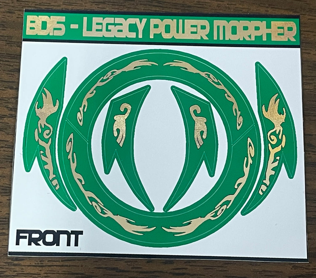 【TRIBAL】レガシー　ポスター Dragonzord Tribal Legacy Morpher Labels – BD15 Decals & Props