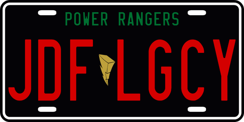 Tommy Oliver License Plate