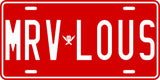 Gokai Red License Plate