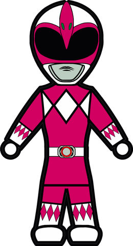 MMPR Pink - Stick Figure Family