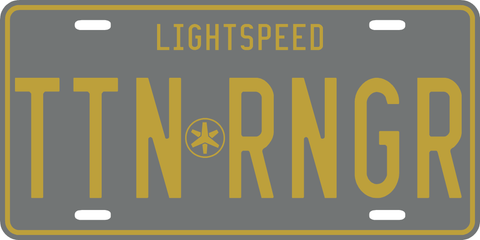 Titanium Ranger License Plate