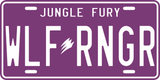 Wolf Ranger License Plate