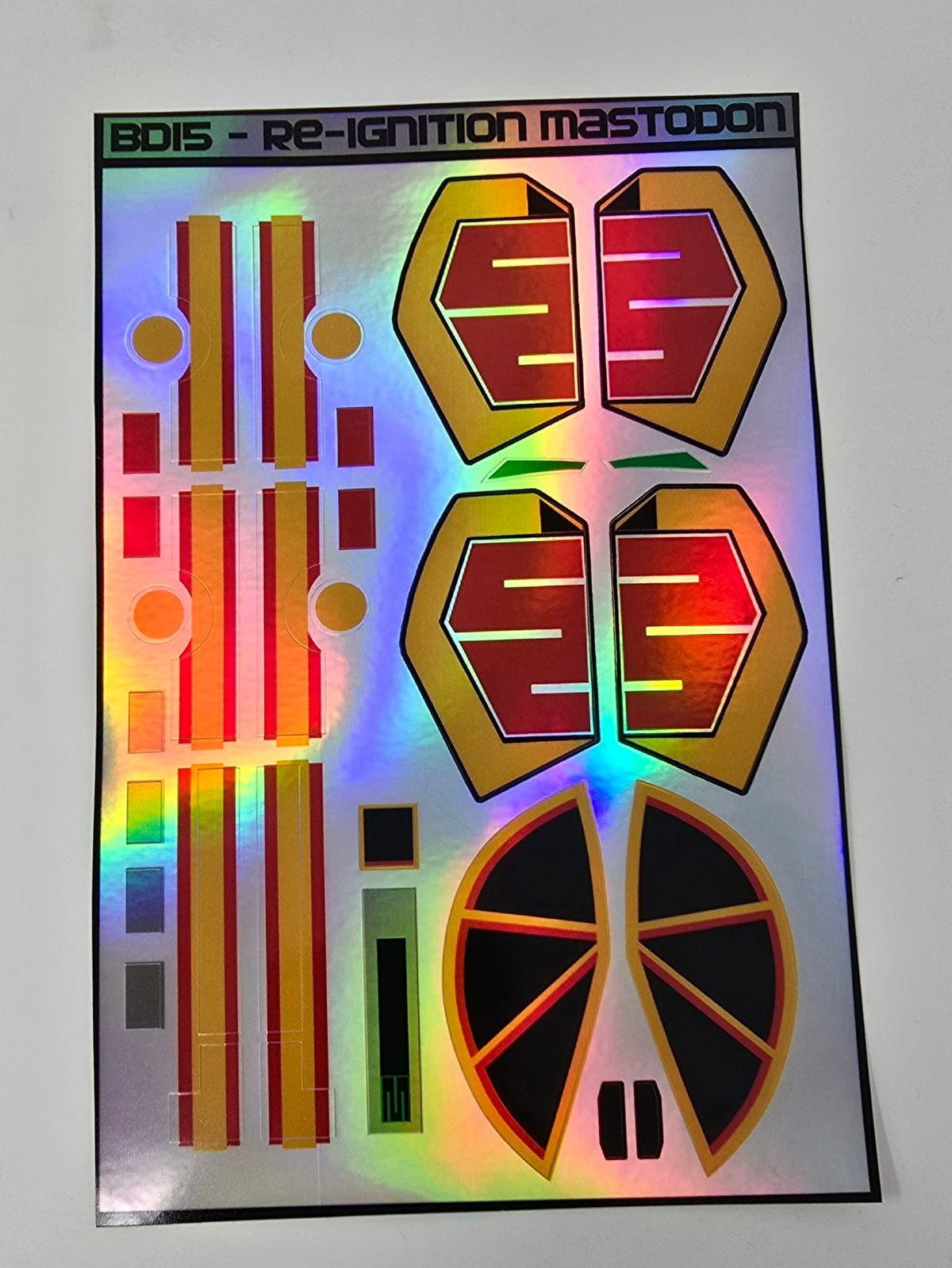 Playmates Re-Ignition Dino Megazord Labels