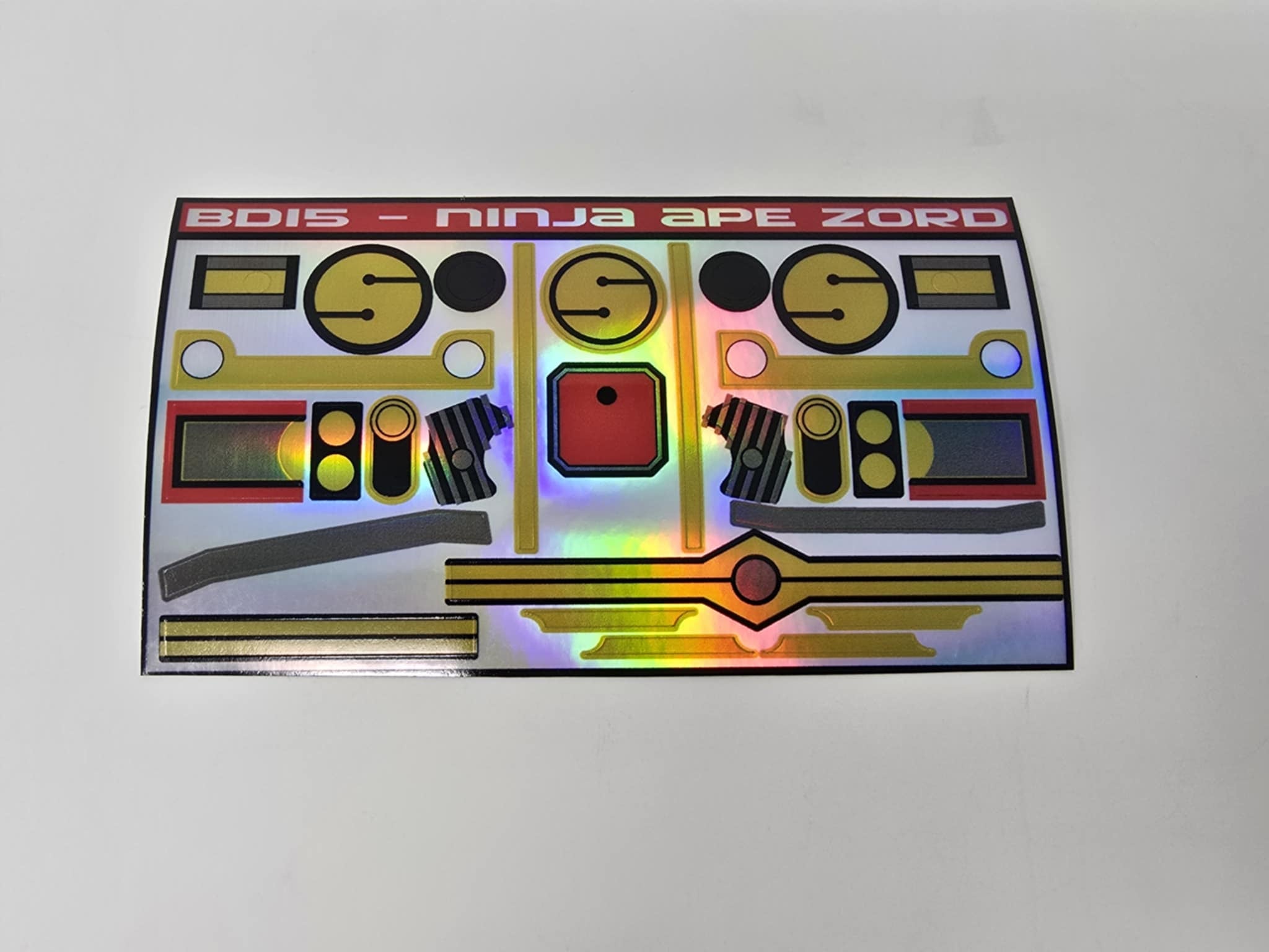 しょー君出品！ Ninja Megazord Labels – BD15 Decals & Props