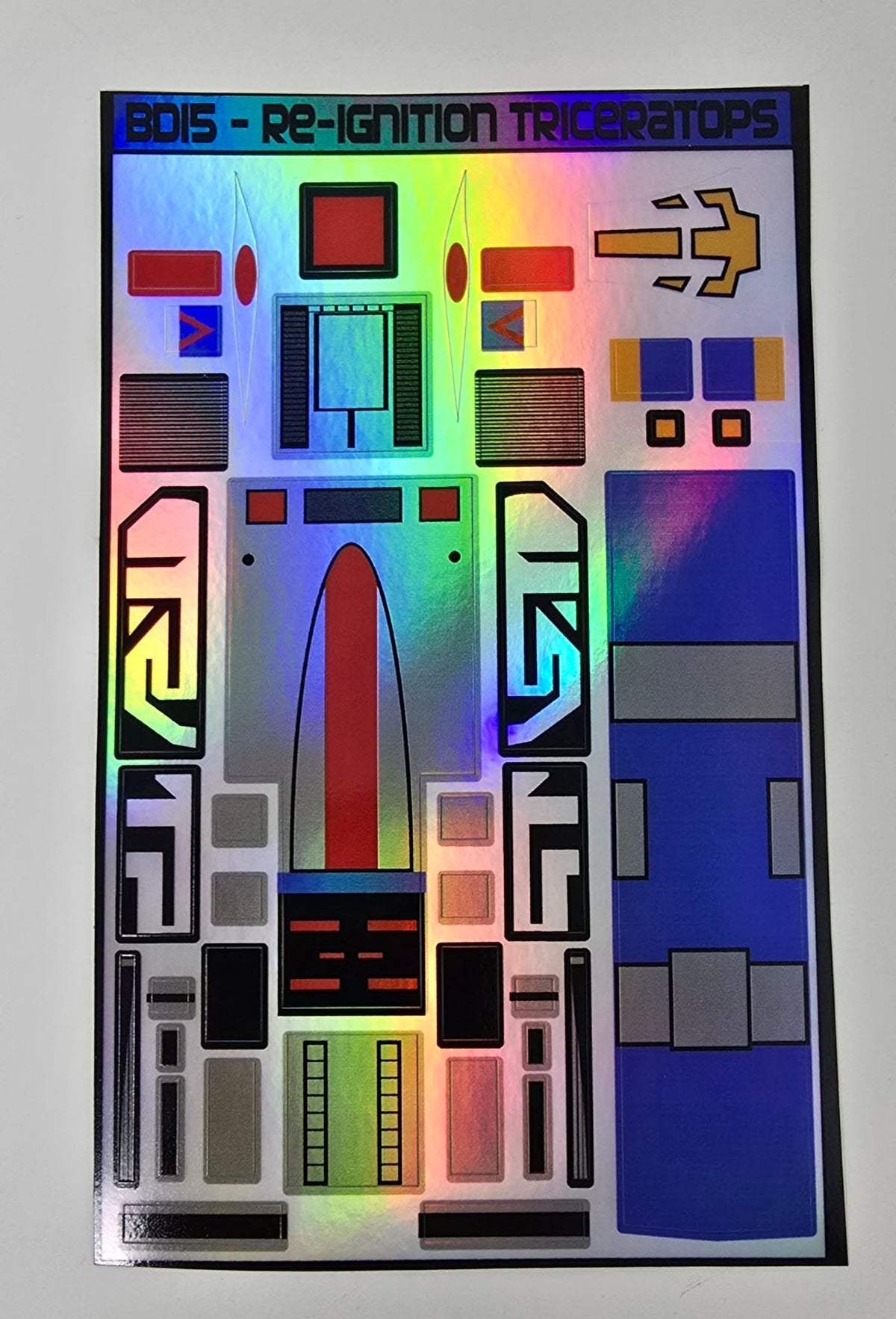 Playmates Re-Ignition Dino Megazord Labels