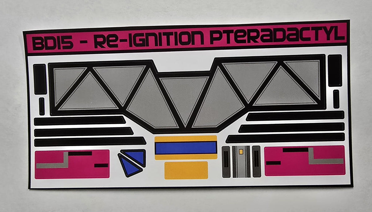 Playmates Re-Ignition Dino Megazord Labels