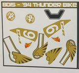 Thunder Bike Labels