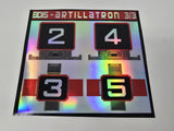 Artillatron Labels