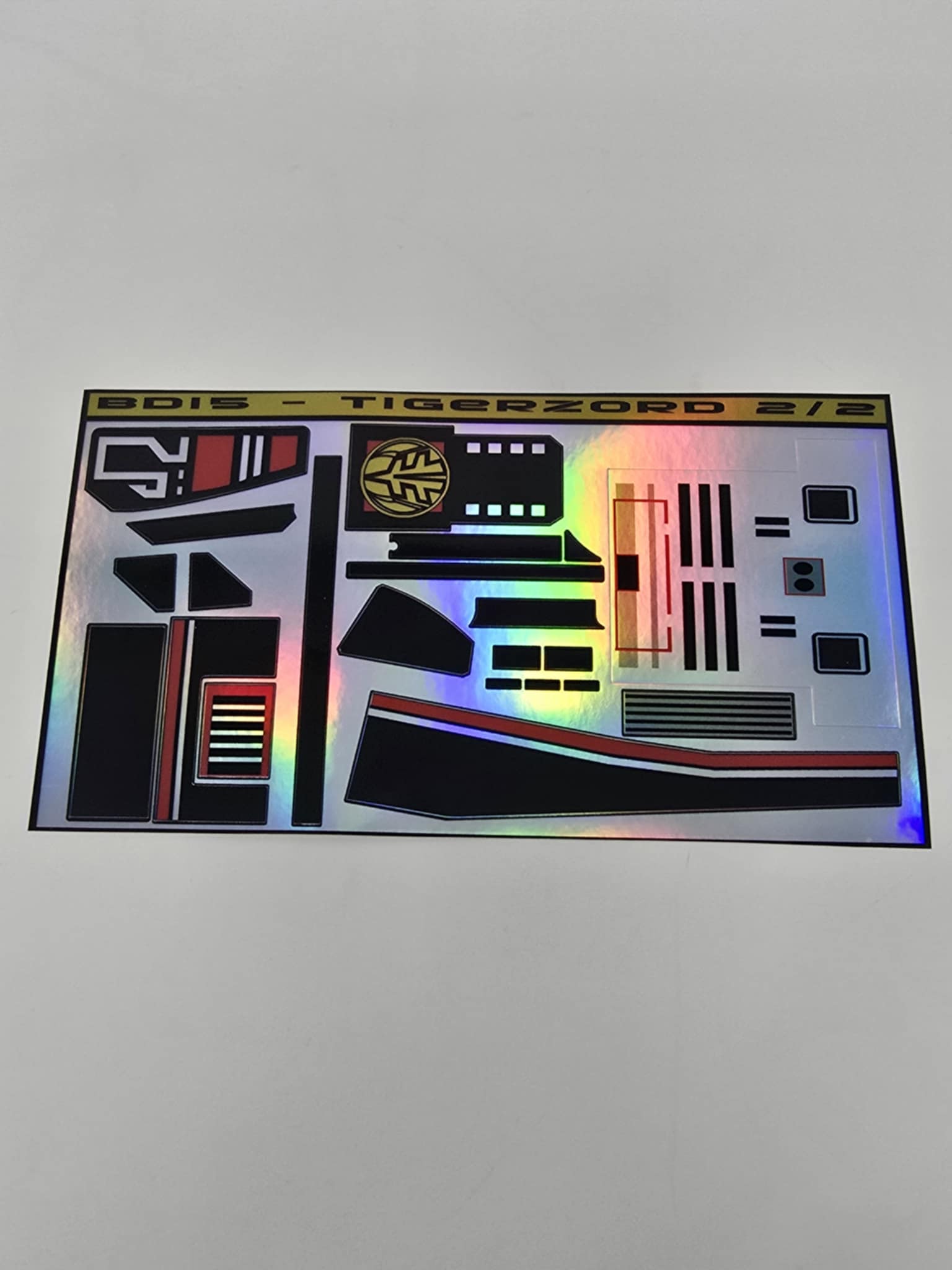 1994 Deluxe Tigerzord Labels – BD15 Decals & Props