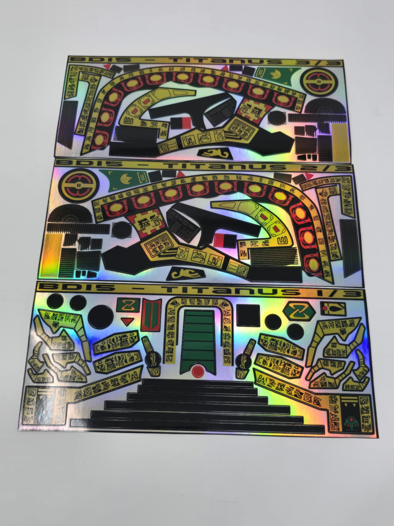 1993 Ultrazord Labels – BD15 Decals & Props