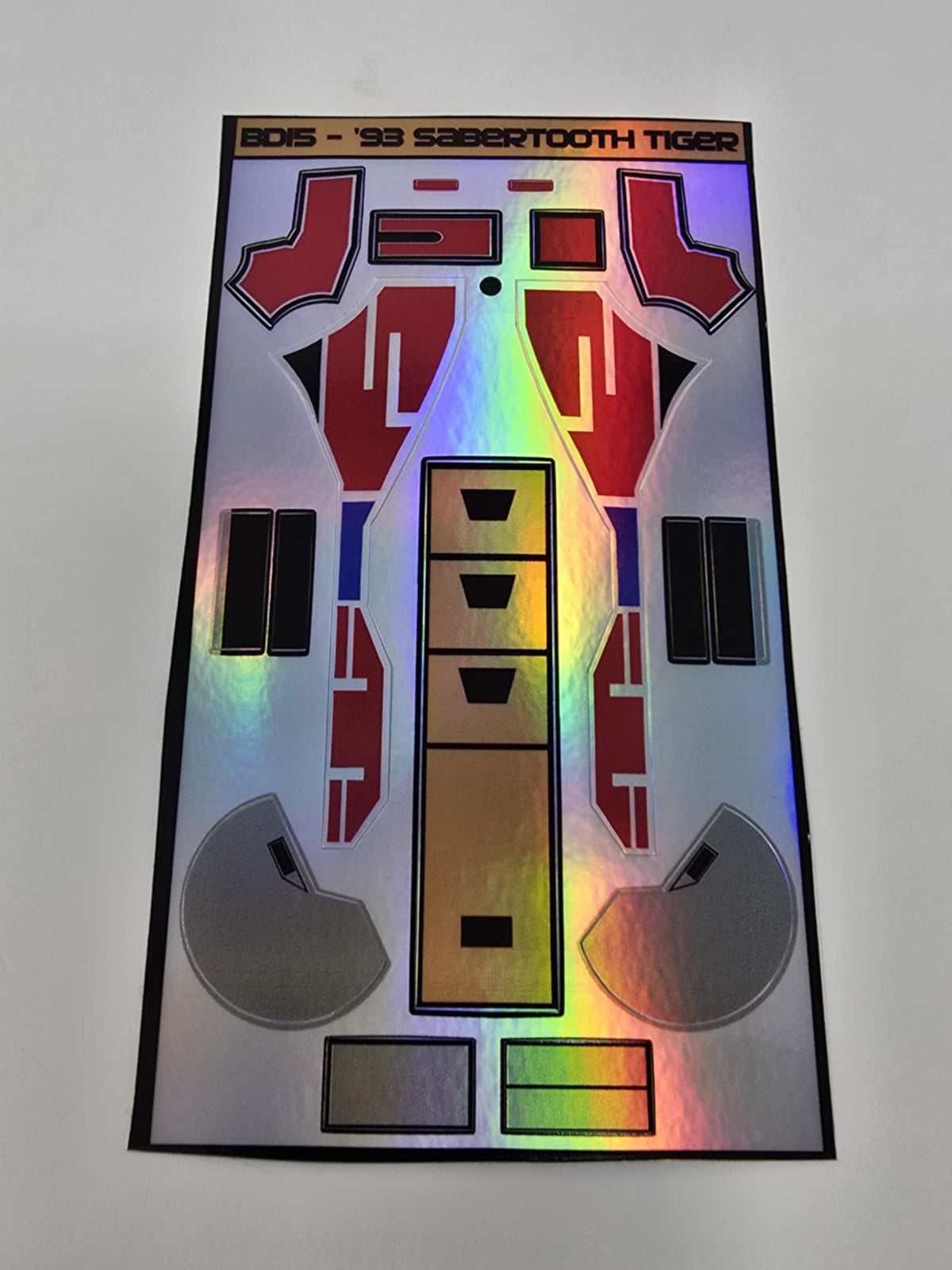 1993 Dino Megazord Labels