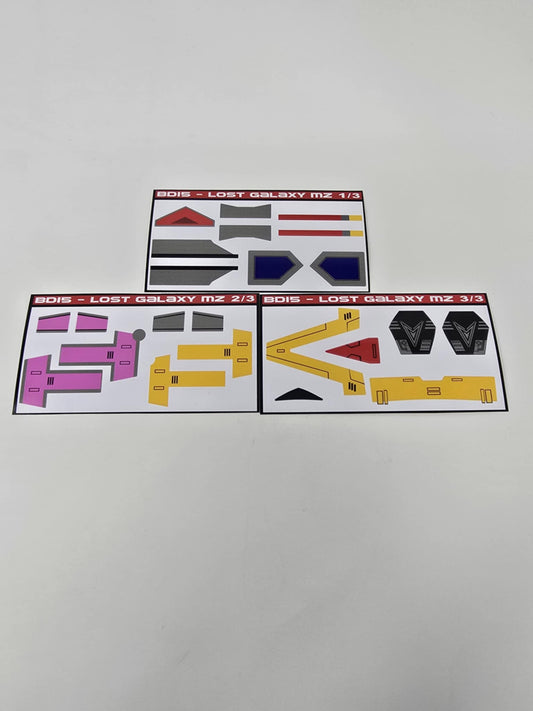 Galaxy Megazord Labels