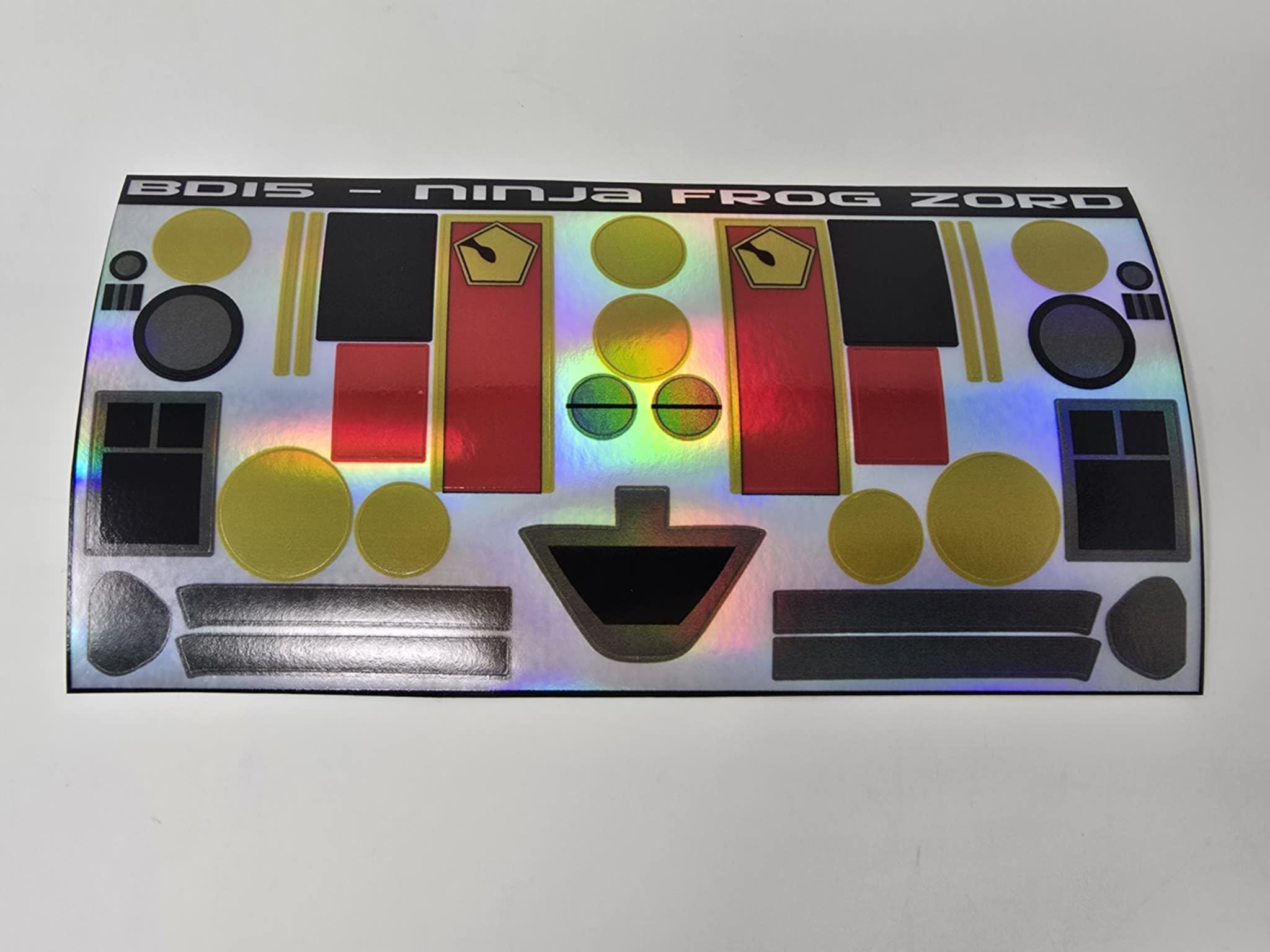 Ninja Megazord Labels – BD15 Decals & Props