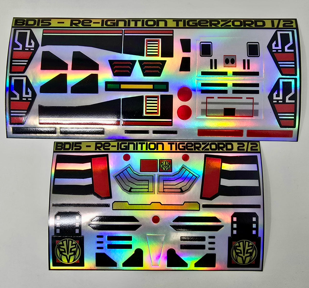 Playmates Re-Ignition Tigerzord Labels