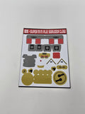 Super Mini-Pla Ninja Gattai Muteki Shogun Labels