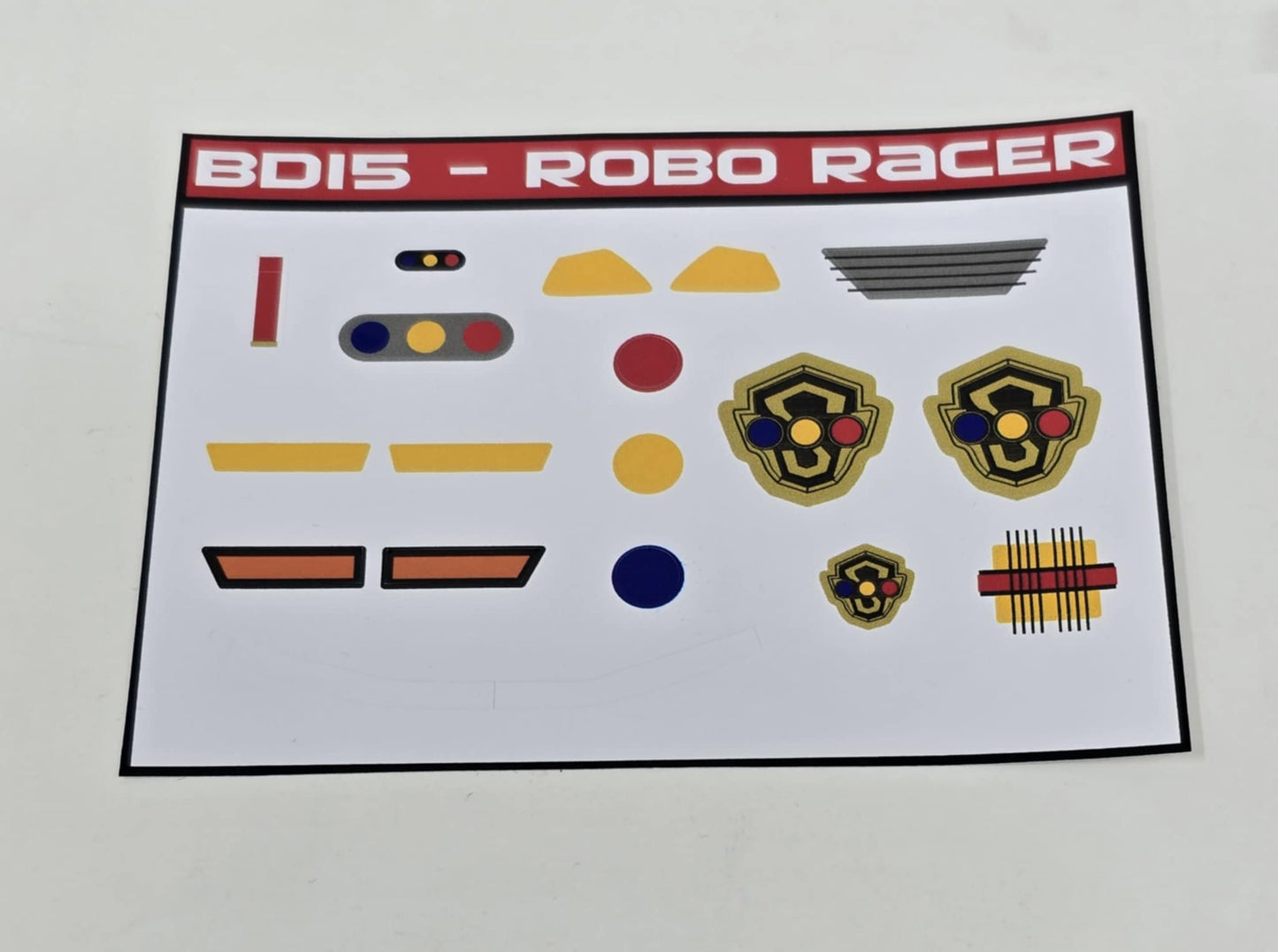 Robo Racer Labels