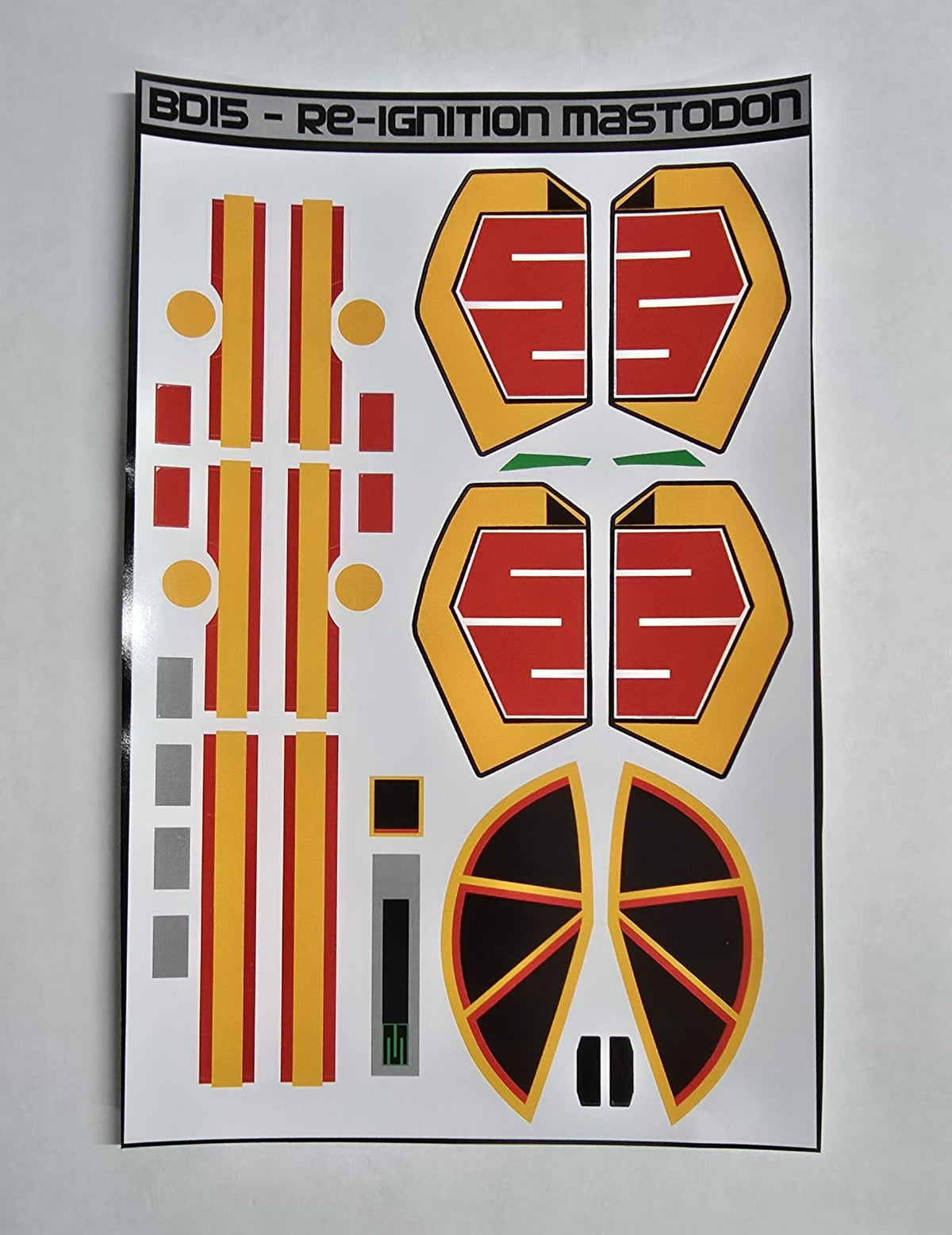 Playmates Re-Ignition Dino Megazord Labels
