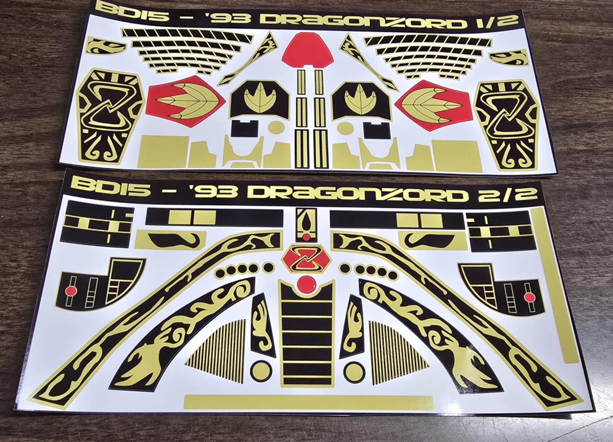 1993 Dragonzord Labels