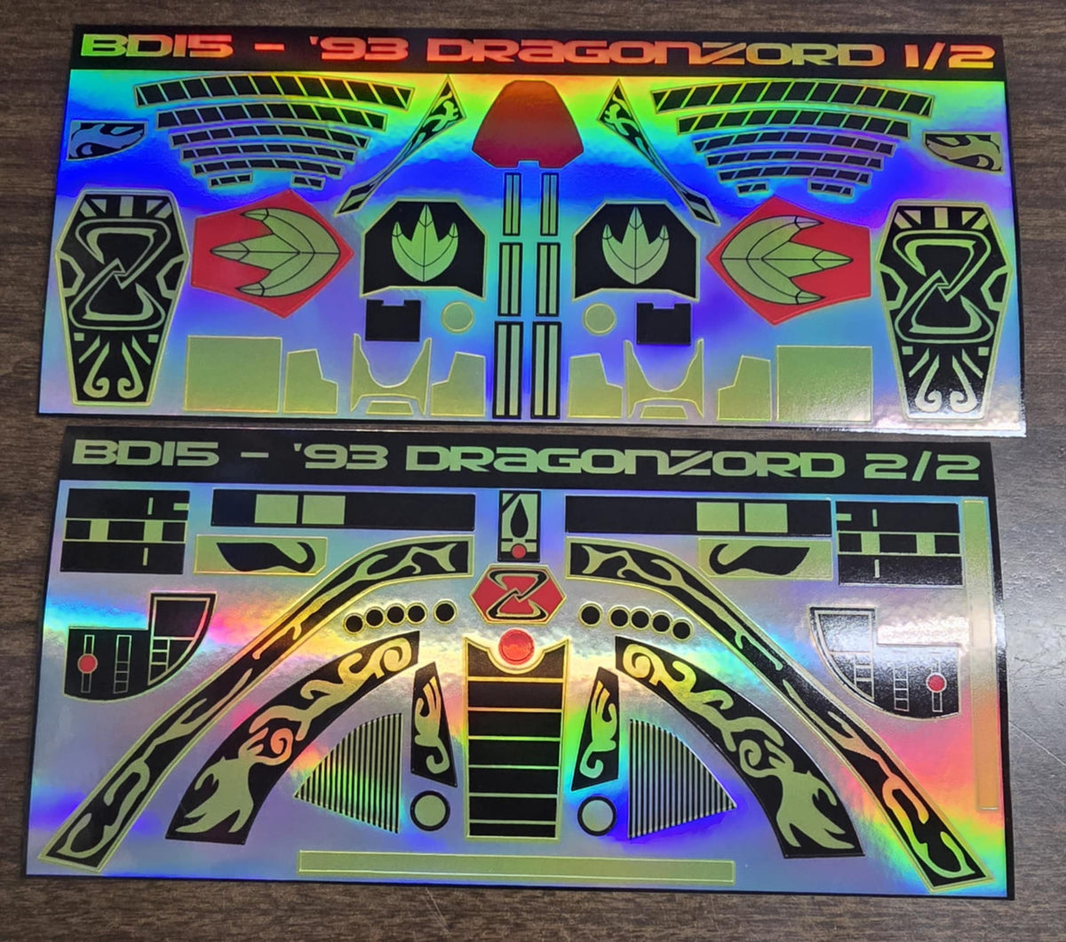 1993 Dragonzord Labels