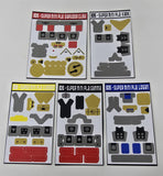 Super Mini-Pla Ninja Gattai Muteki Shogun Labels