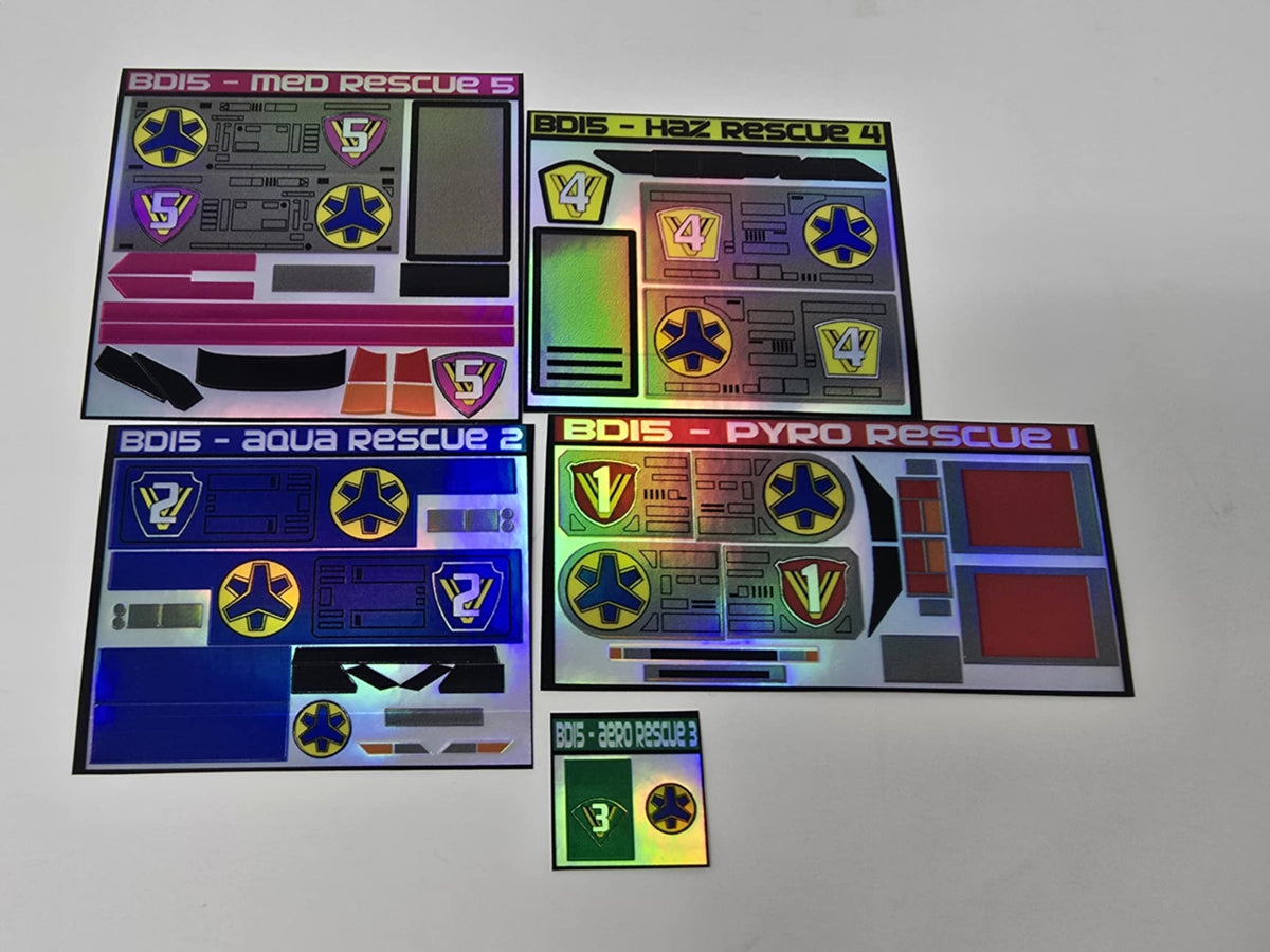Lightspeed Megazord Labels