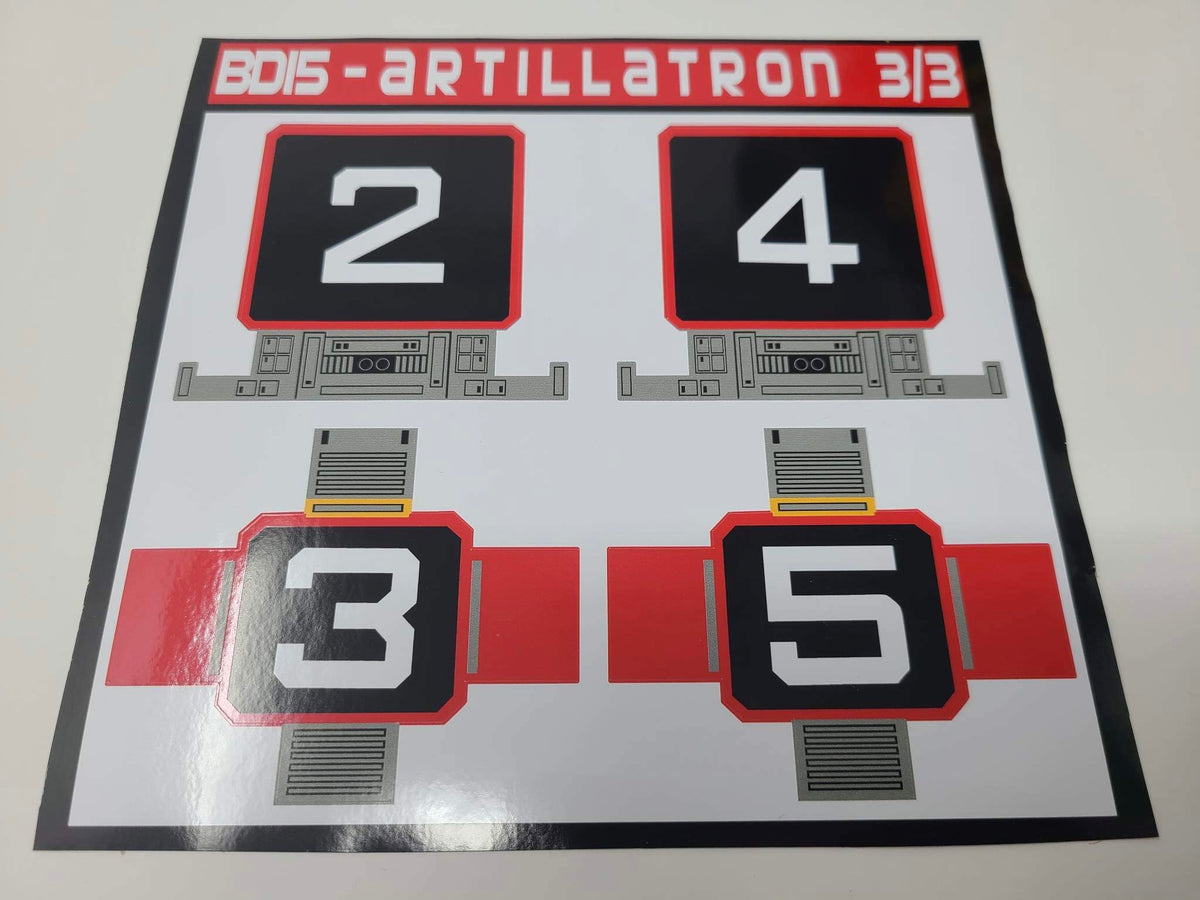 Artillatron Labels