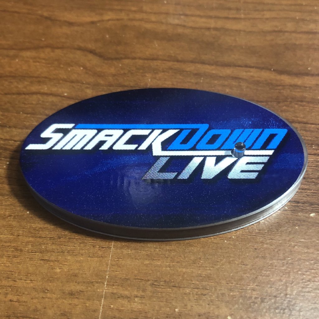 Ringside Collectibles Oval Stand Label - SmackDown Live