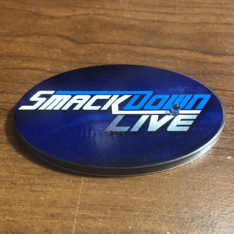 Ringside Collectibles Oval Stand Label - SmackDown Live