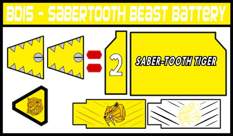 BOJ Tiger Beast Battery Labels