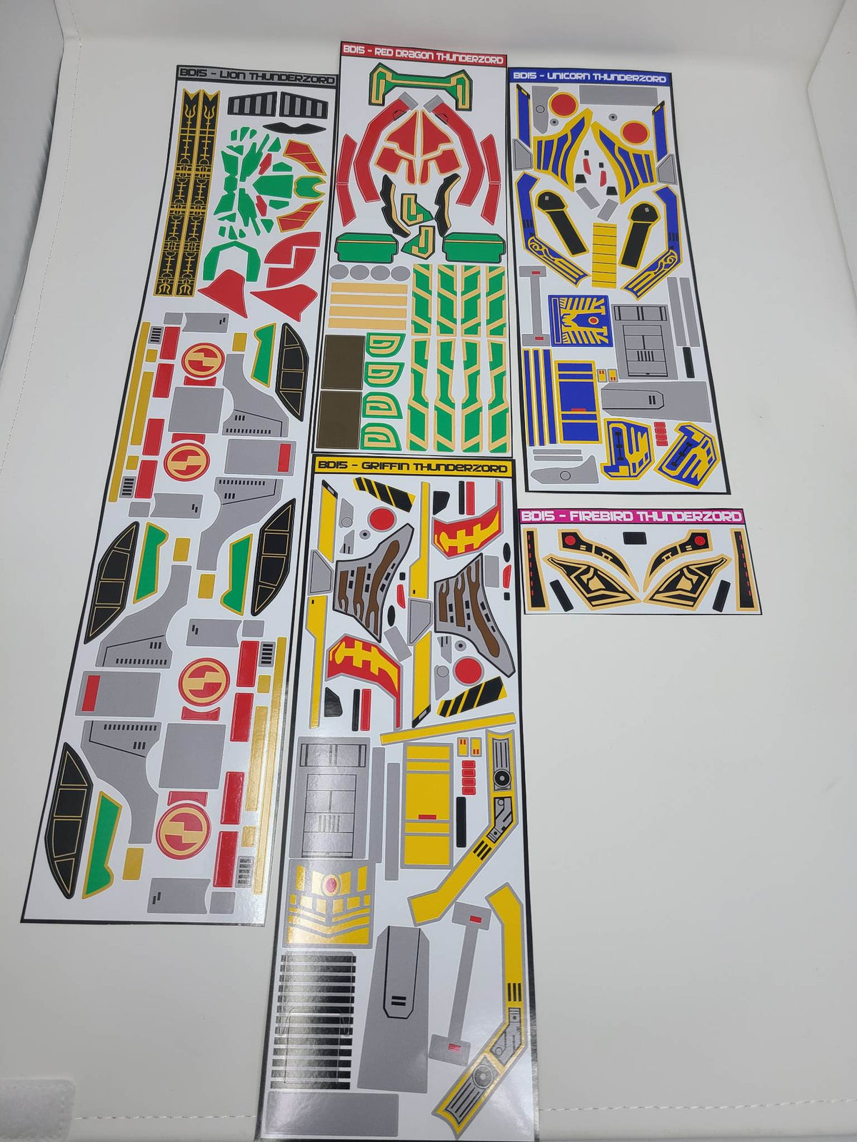 Thunder Megazord Labels*