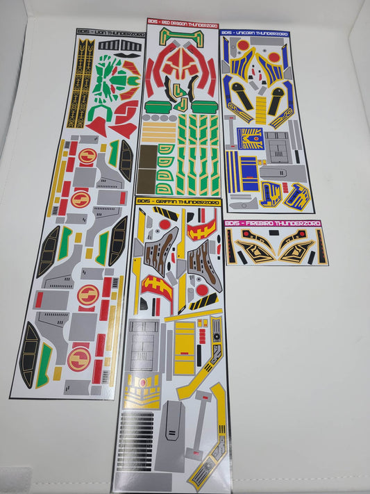 Thunder Megazord Labels*