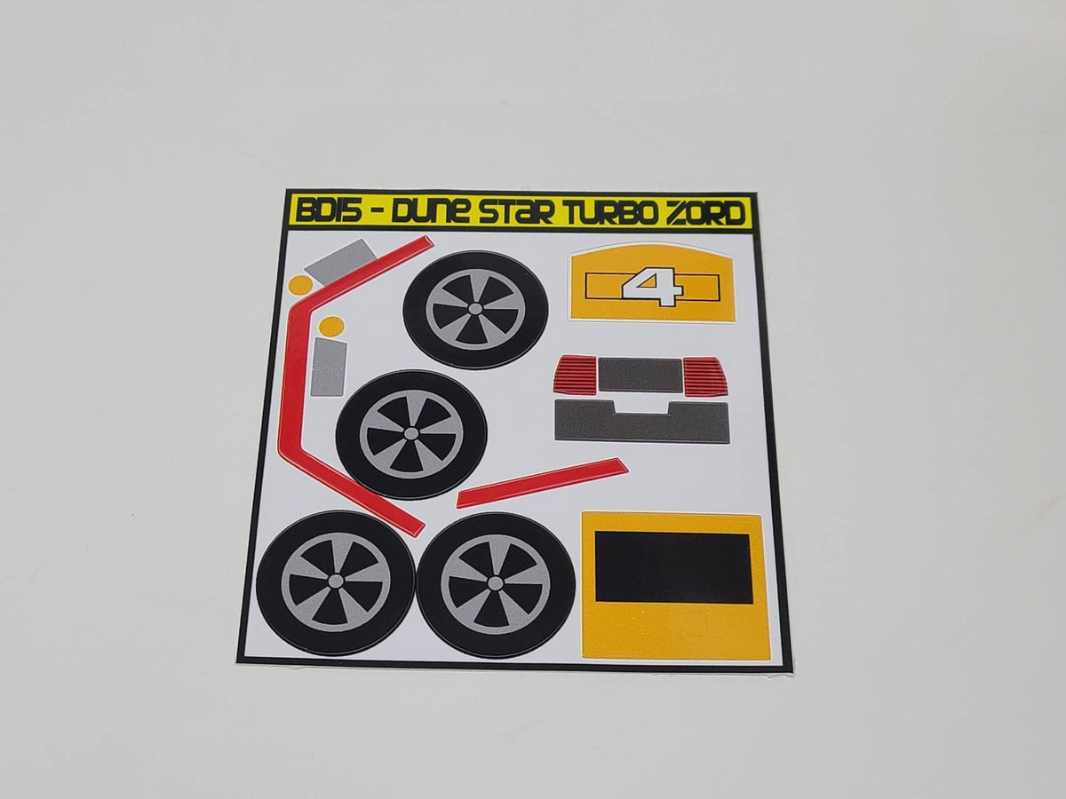 Turbo Megazord Labels