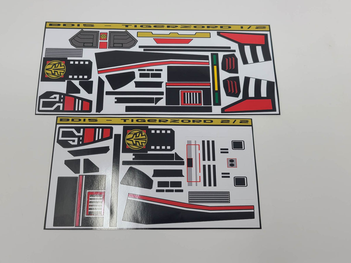 1994 Deluxe Tigerzord Labels