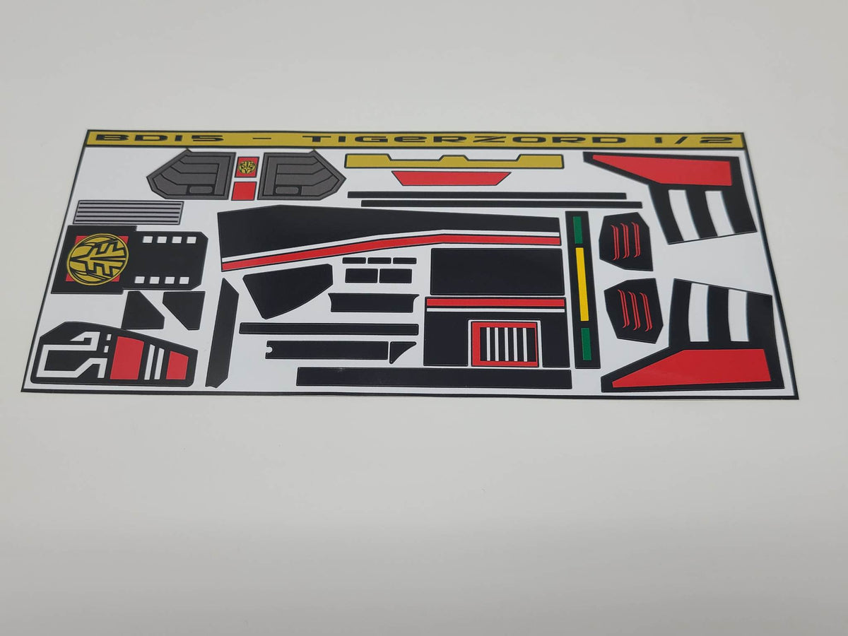 1994 Deluxe Tigerzord Labels