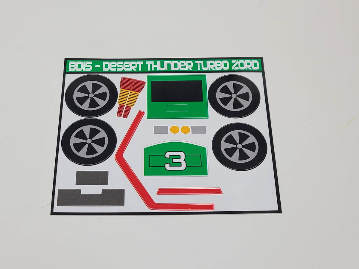 Turbo Megazord Labels