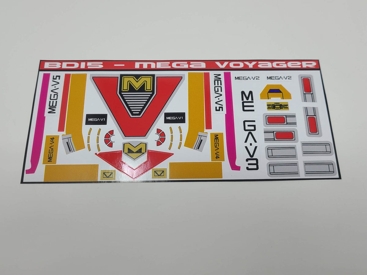 Mega Voyager Labels