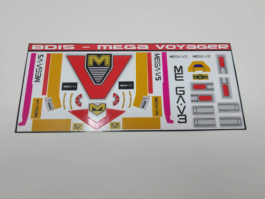 Mega Voyager Labels