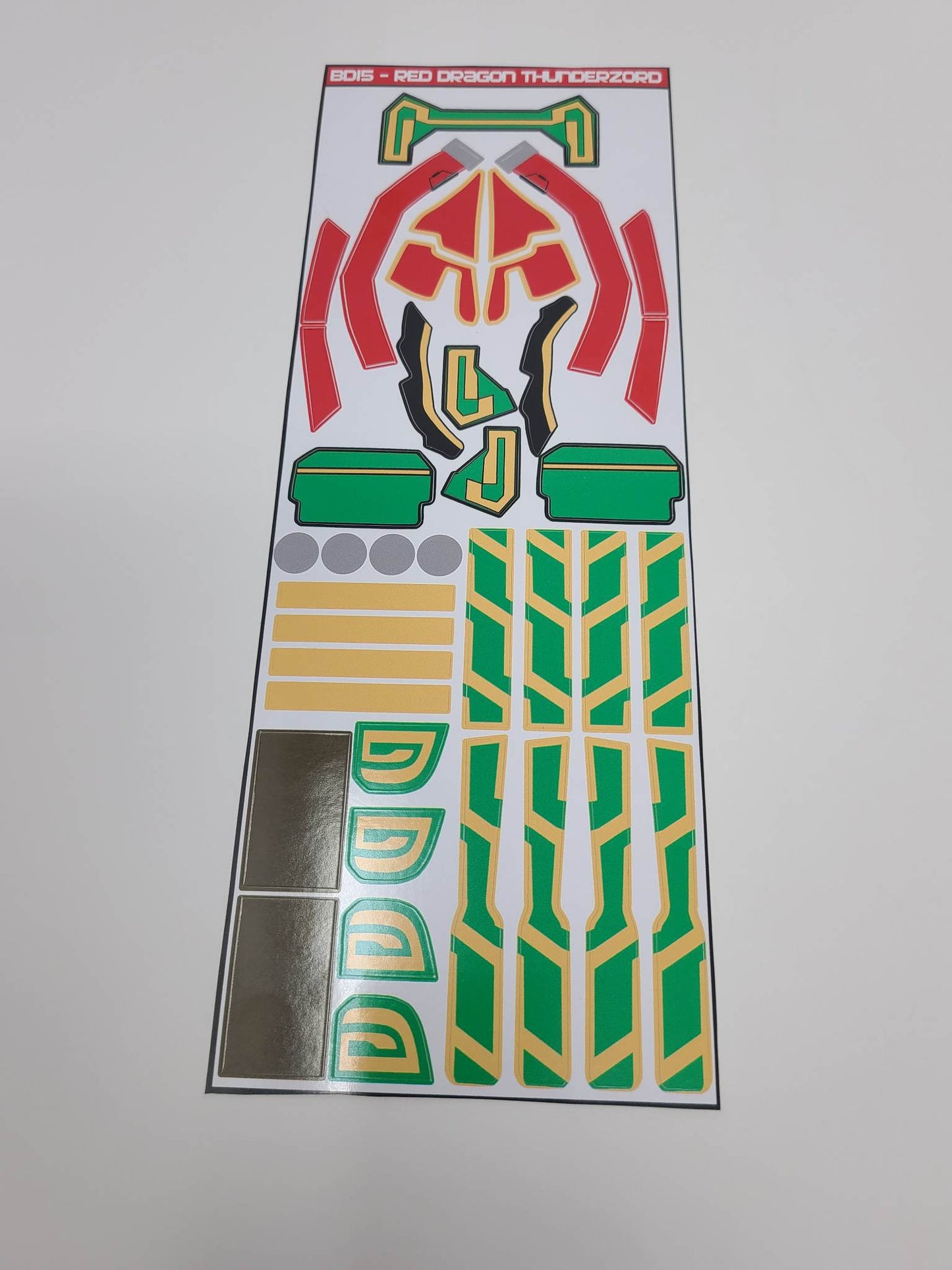 Thunder Megazord Labels*
