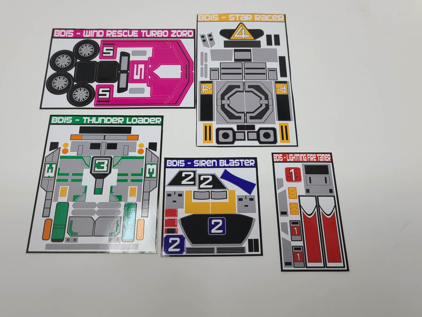 Rescue Megazord Labels*