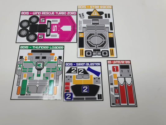 Rescue Megazord Labels*