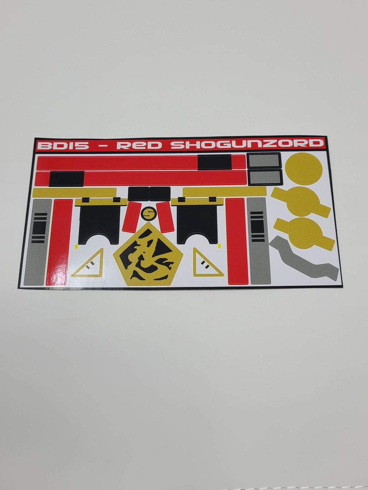 Shogun Megazord Labels