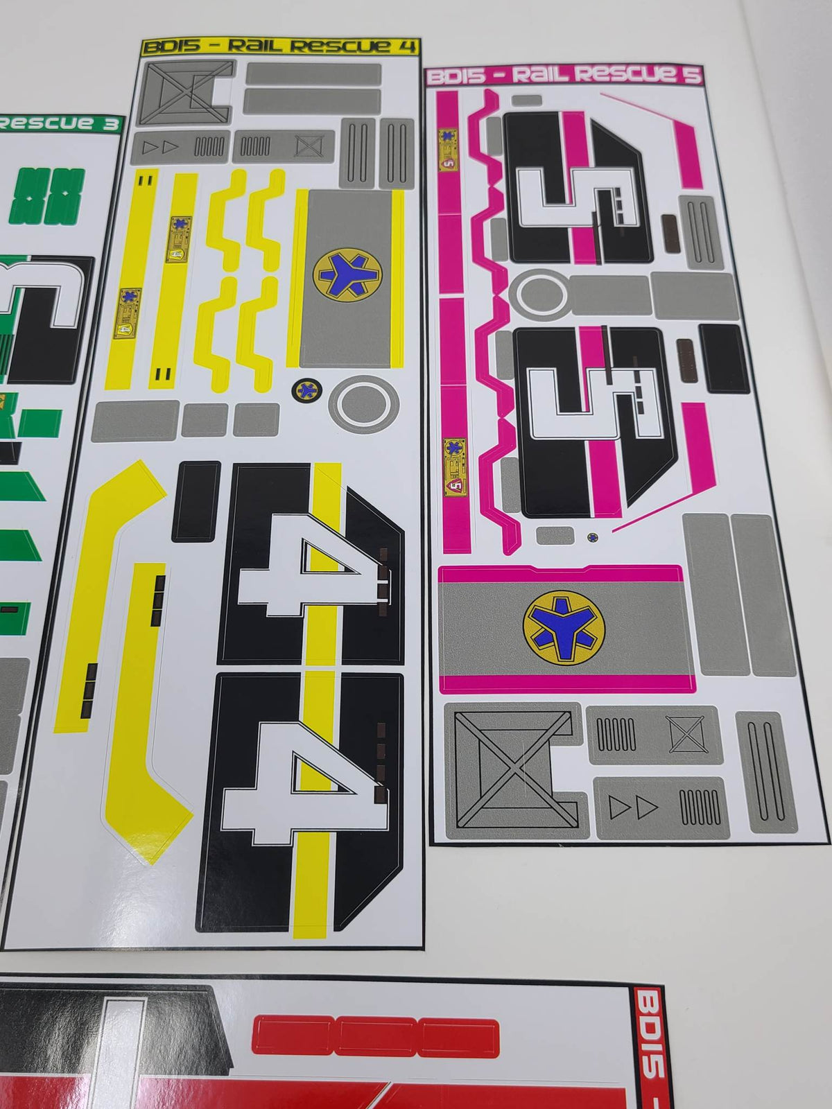 Supertrain Megazord Labels