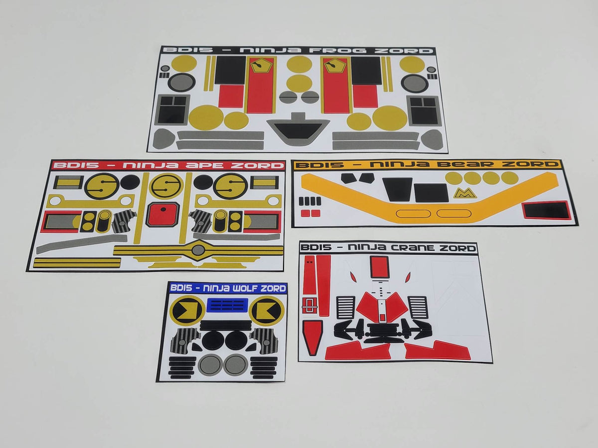 Ninja Megazord Labels