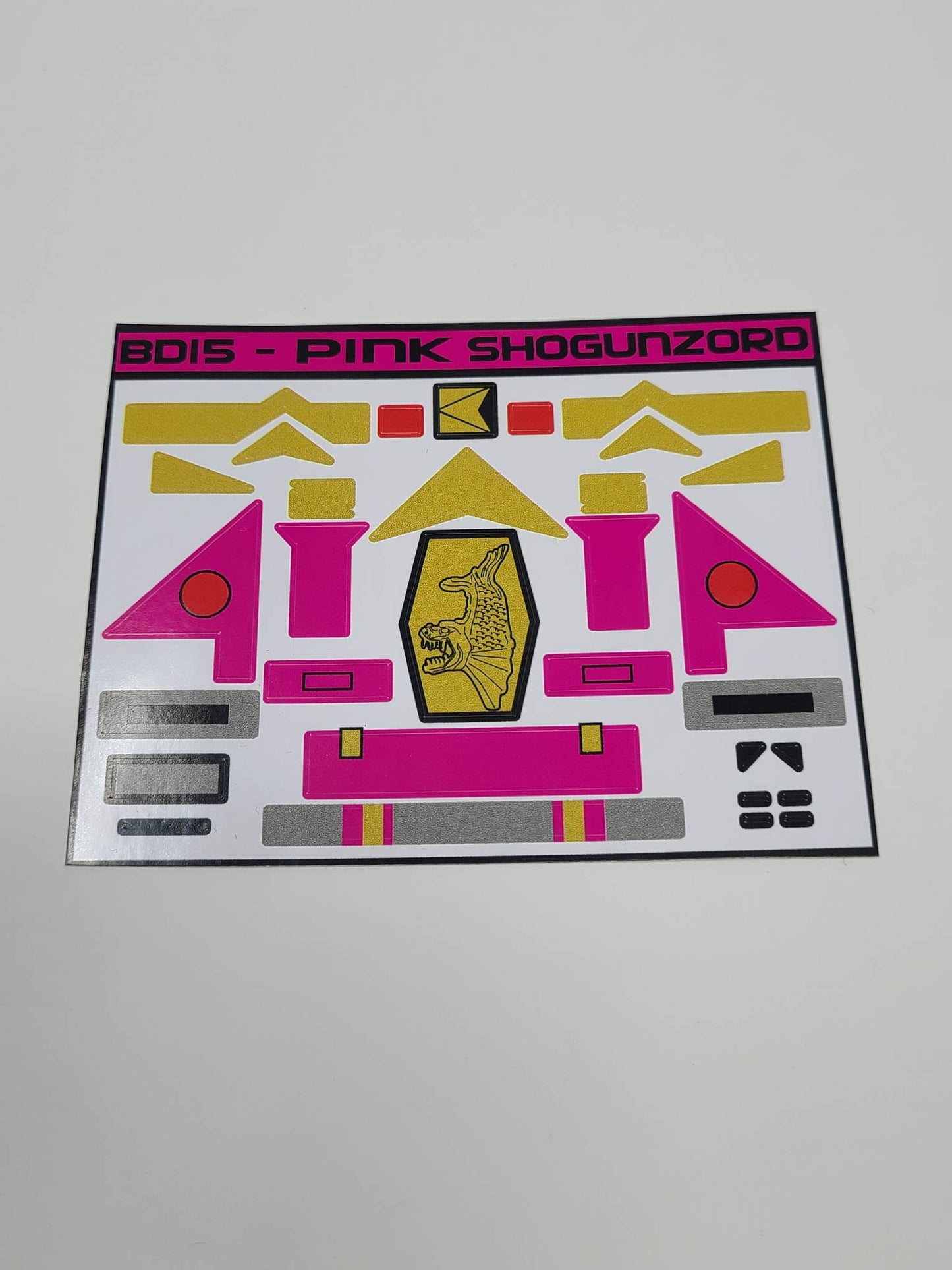 Shogun Megazord Labels