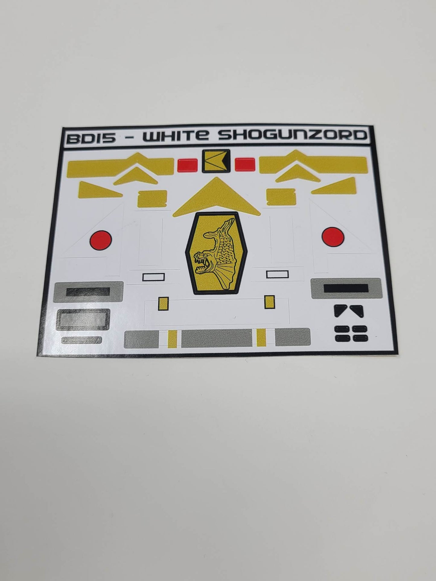Shogun Megazord Labels